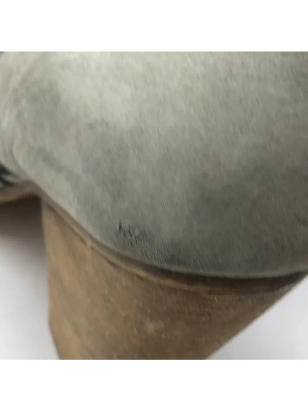 Aldo Boots Womens 10 Olenalla Sage Nubuck Leather Ankle Booties Block High Heel